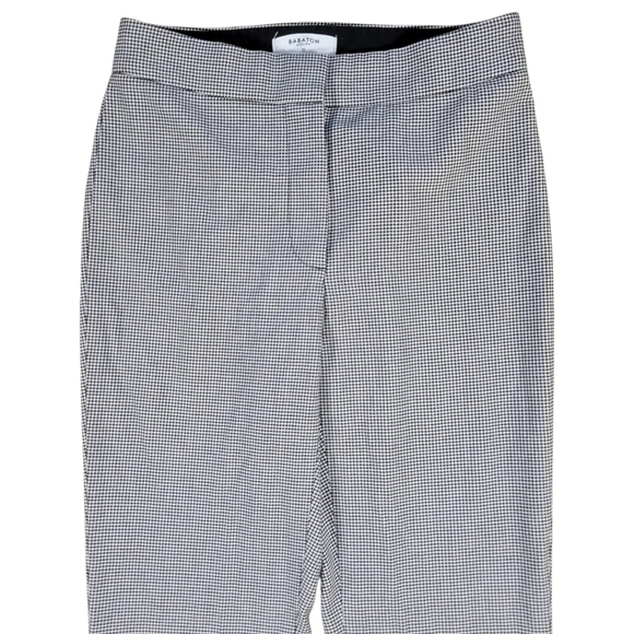 Aritzia Babaton Atelier Pants‎ Womens 0 Numero Trouser Black White Houndstooth - Picture 4 of 12